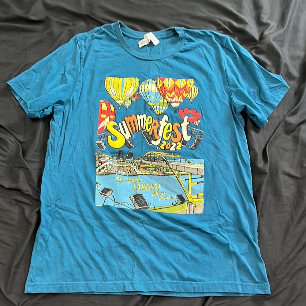 Bella Canvas Blue Summerfest 2022 Tee